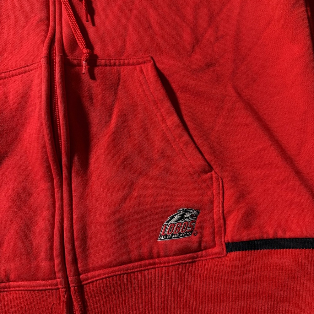 Nike New Mexico Lobos Hoodie Full Zip Red Kids L(12-14) Sweatshirt‎ - Picture 5 of 7